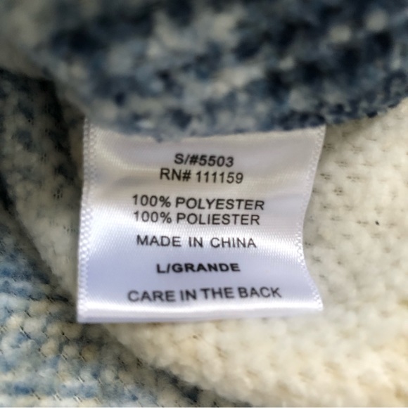 NWOT Soft plaid oversize sherpa shacket w/pockets LARGE - Picture 8 of 9